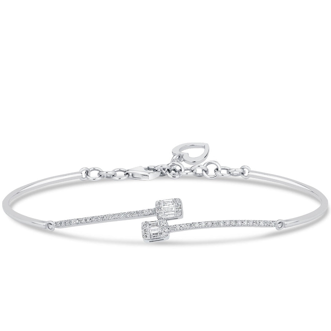 Elegantes Goldarmband mit Diamanten (585 / 750 Gold) - BBL0000367