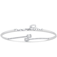 Elegantes Goldarmband mit Diamanten (585 / 750 Gold) - BBL0000367