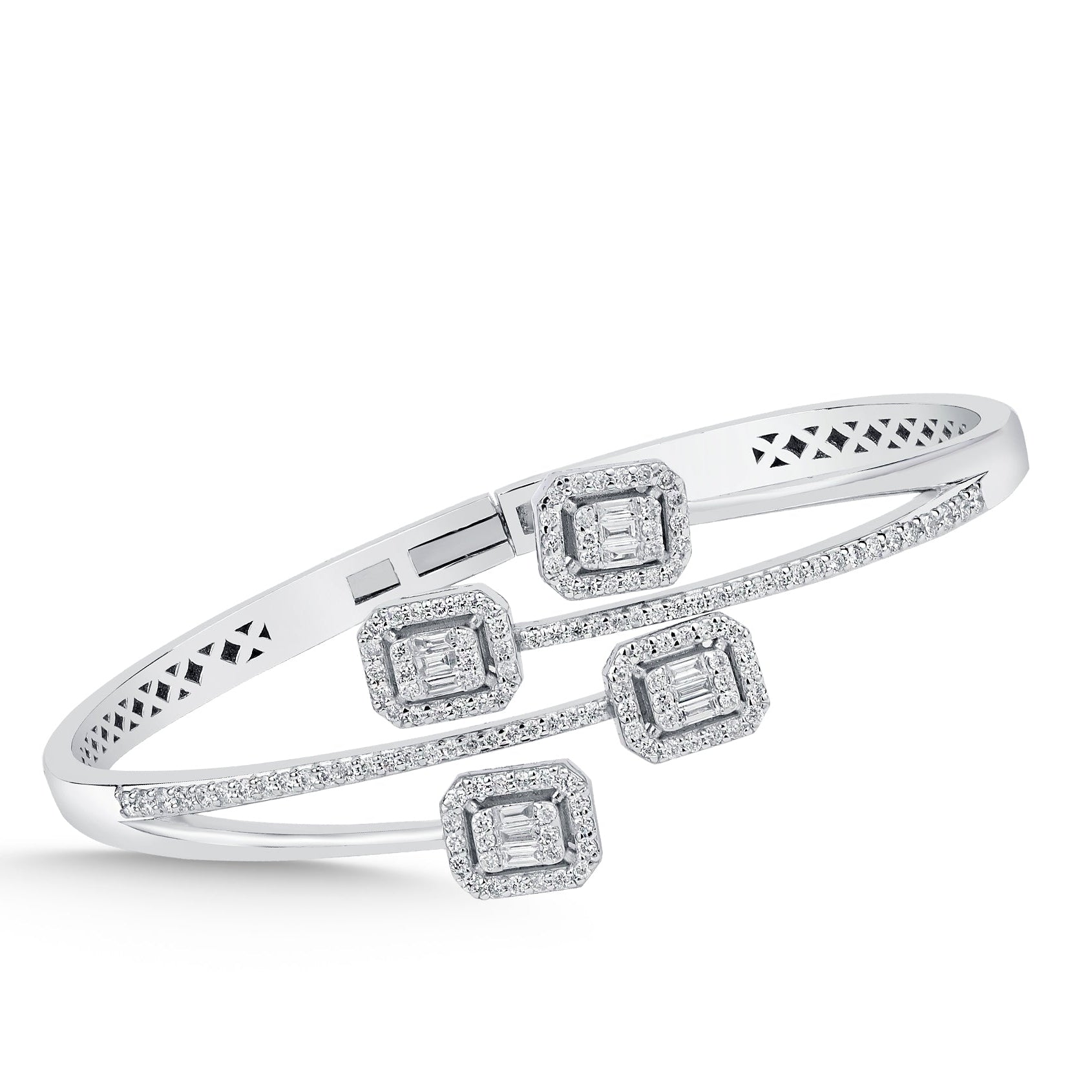Elegantes Goldarmband mit Diamanten (585 / 750 Gold) - BBL0000373