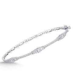 Elegantes Goldarmband mit Diamanten (585 / 750 Gold) - BBL0000374
