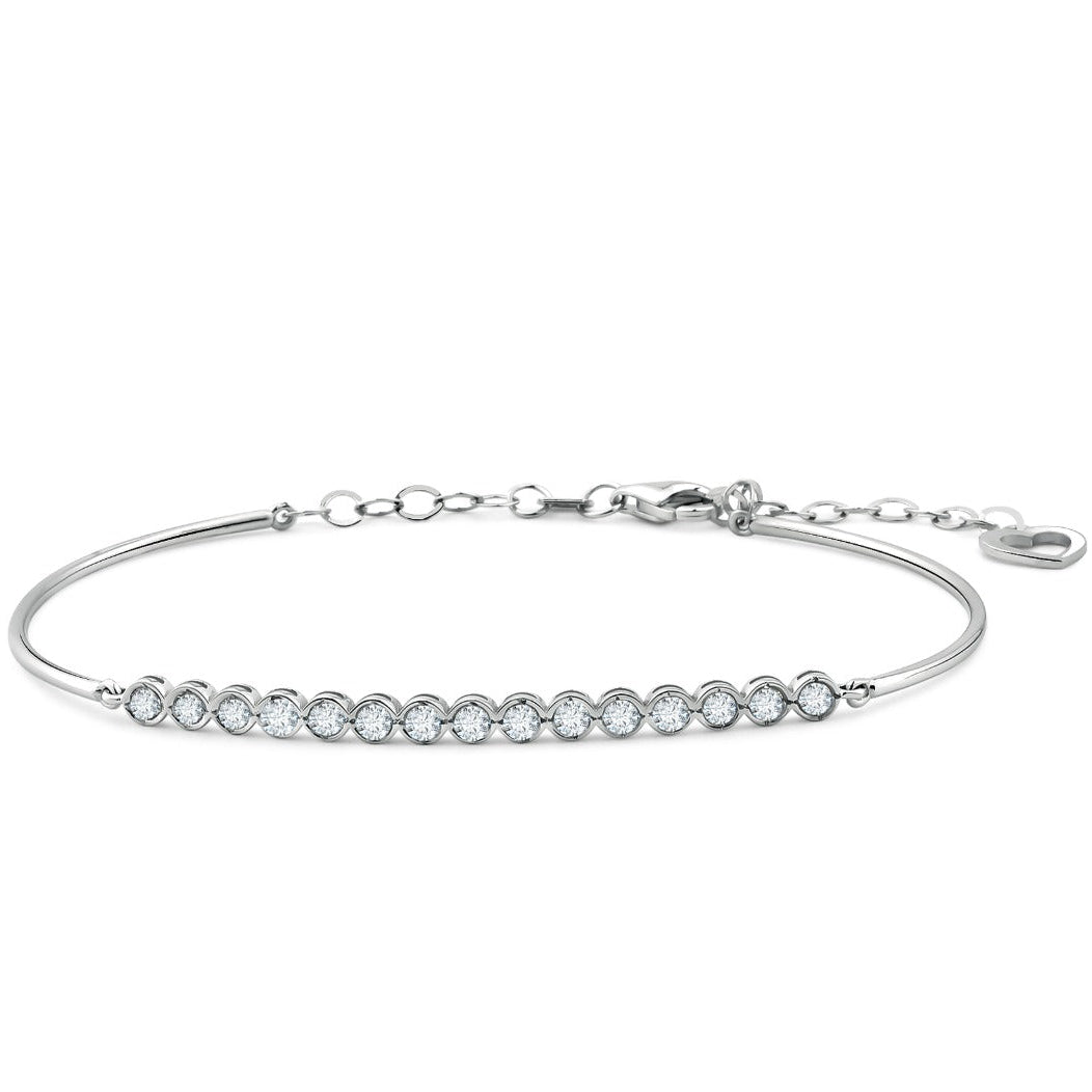 Elegantes Goldarmband mit Diamanten (585 / 750 Gold) - BL0000608