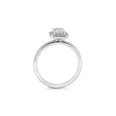 Bague de fiançailles Breuning en émeraude et diamants de laboratoire - 41063310