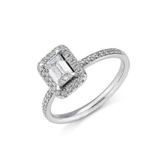 Bague de fiançailles Breuning en émeraude et diamants de laboratoire - 41063310