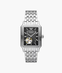 Emporio Armani AR60059 Automatikuhr Herren – Edelstahl Silber, 36 mm, Luxus Designeruhr mit Originalbox & Garantie