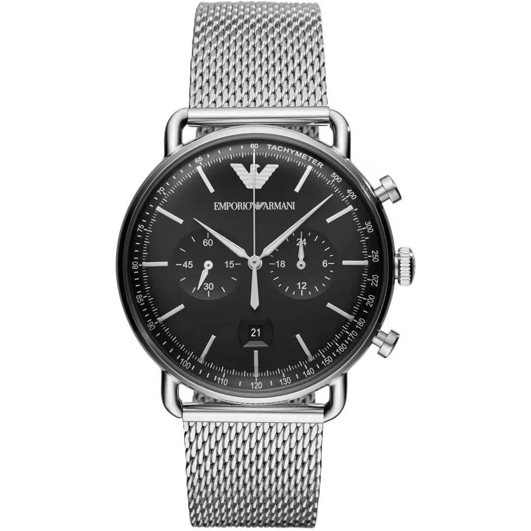 Emporio Armani Aviator Chronograph Quarz Herrenuhr - AR11104