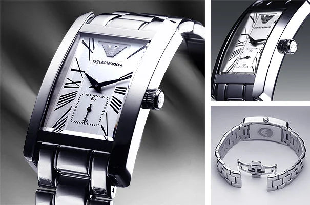 Emporio Armani Classic Quarzwerk Herrenuhr in Stahl AR0145 Kaufen Linden Uhren Bijouterie