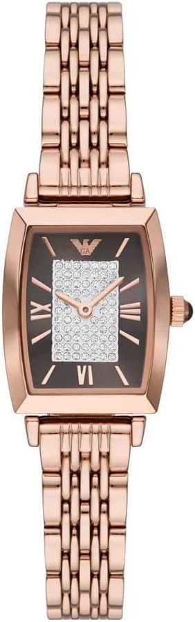 Emporio Armani Damen Uhr – Roségold / Braun - AR11407