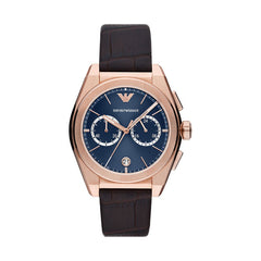 Emporio Armani Herren Uhr – Roségold / Blau - AR11563