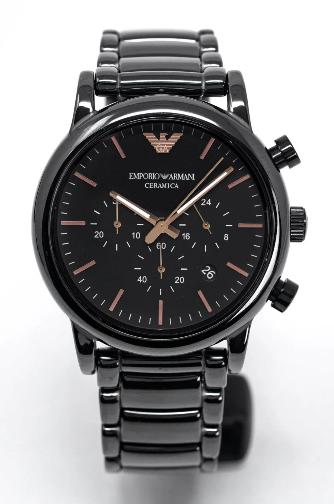 Emporio Armani Luigi Ceramica Chronograph Herrenuhr - AR1509