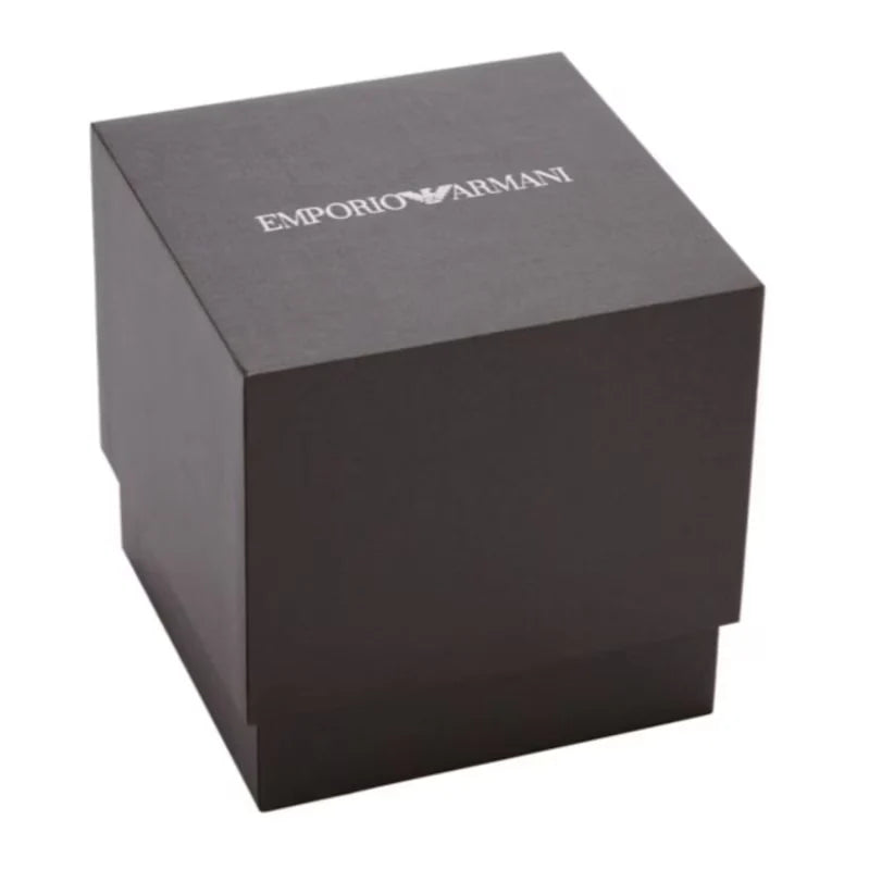  Emporio Armani Luigi Chronograph aus schwarzem Edelstahl Herrenuhr -  AR11045
