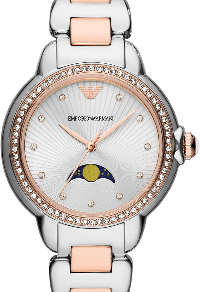 Emporio Armani Mia Bicolor Moonphase Damenuhr - AR11567
