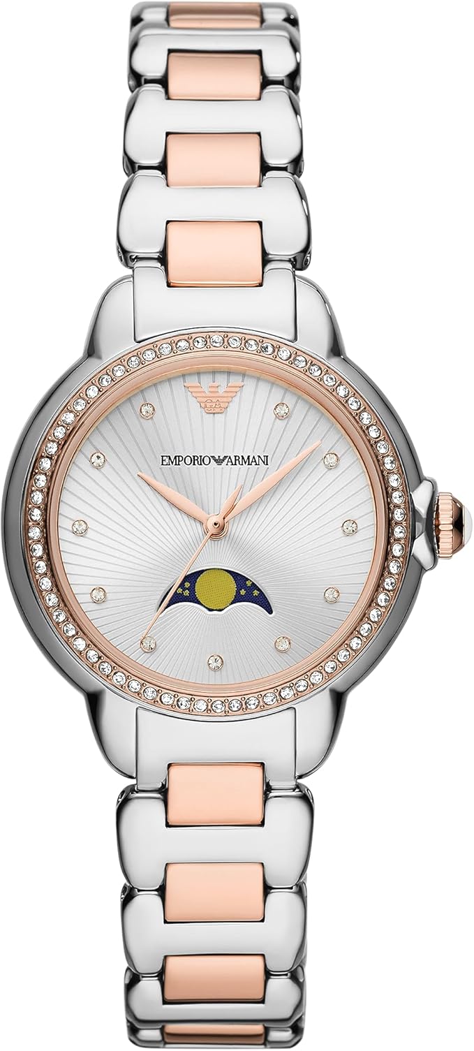 Emporio Armani Mia Bicolor Moonphase Damenuhr - AR11567