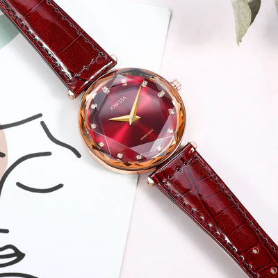 Facet Brilliant Schweizer Damenuhr - J5.834.M