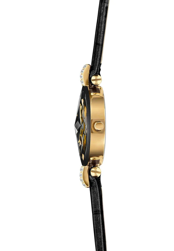 Facet Strass Schweizer Damenuhr - J5.614.S