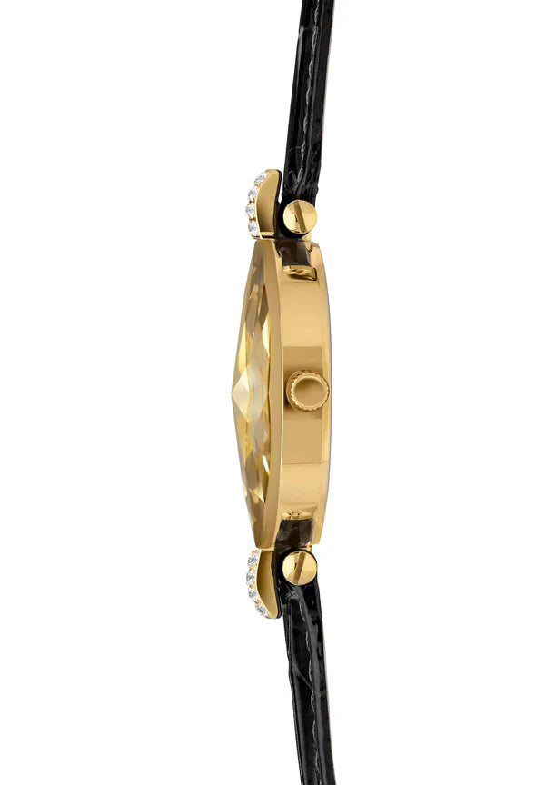 Facet Strass Schweizer Damenuhr - J5.615.M