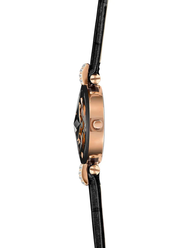 Facet Strass Schweizer Damenuhr - J5.623.S