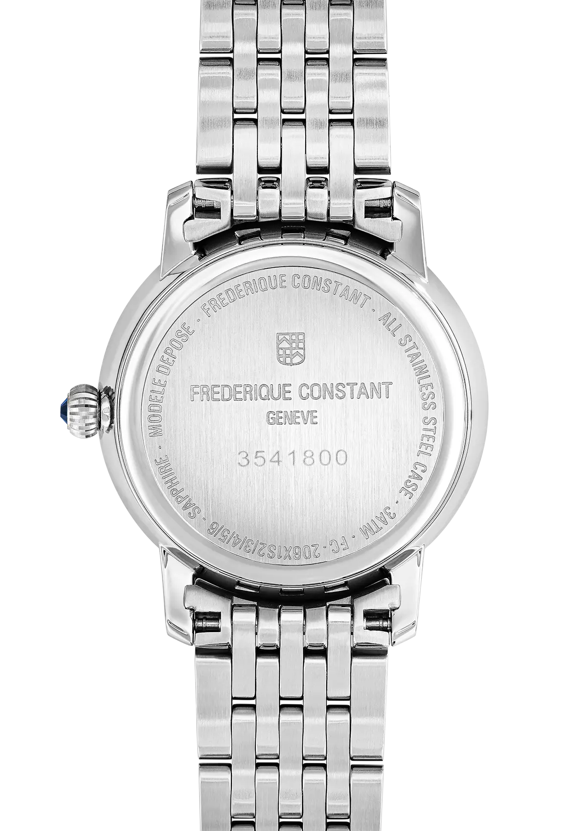 Frederique Constant Slimline Ladies Moonphase Damenuhr - FC-206MPWD1SD6B