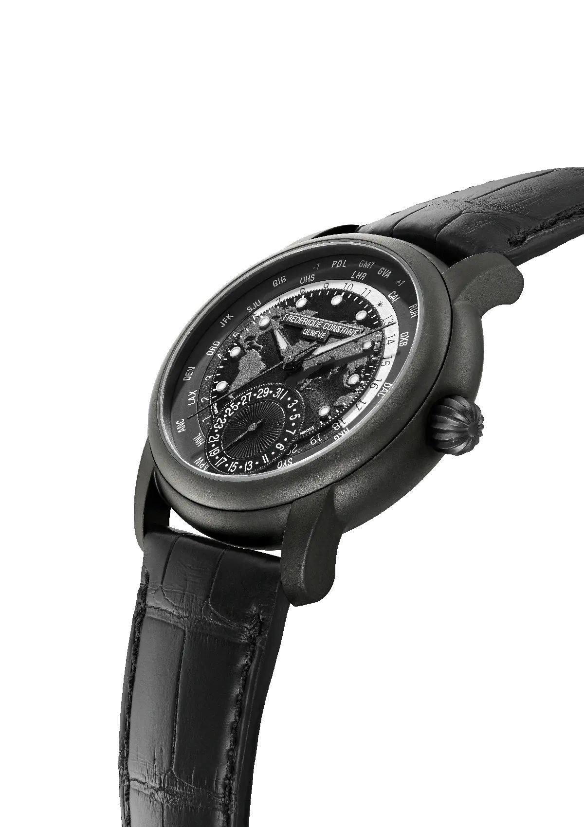 Frederique Constant Classic Worldtimer Herrenuhr - FC-718BAWM4TH6