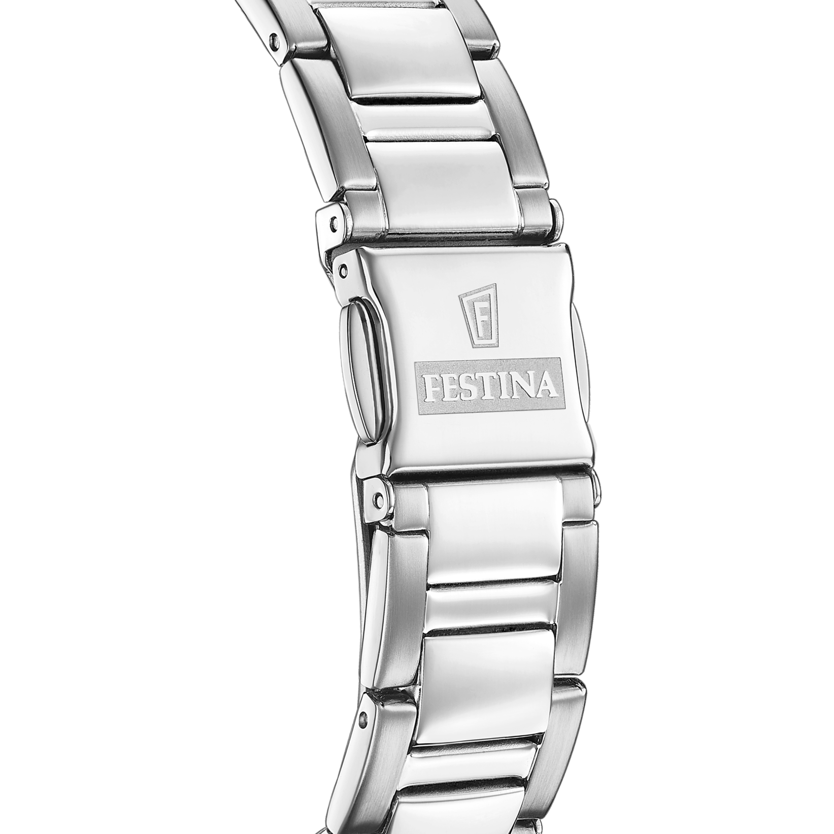 Festina Damenuhr Swiss Made Boyfriend Rainbow - Perlmutt Edelstahl Armband - F20606/2