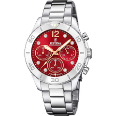 Festina Damenuhr Swiss Made Boyfriend Collection - Edelstahl Armband - F20603/2