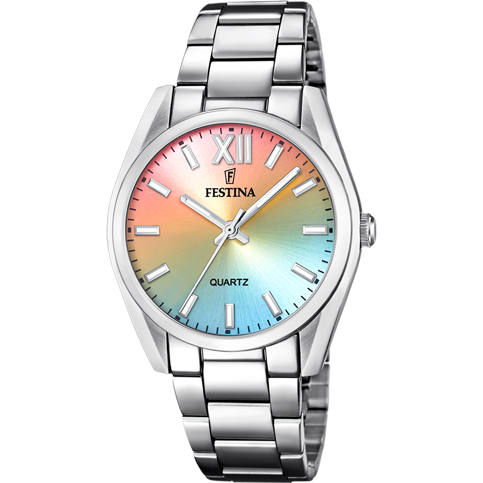 Festina  Swiss Made Damenuhr mit Edelstahl Armband - F20622/H 