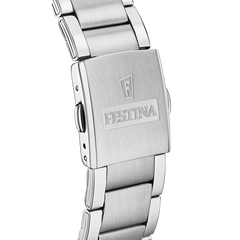 Festina Timeless Chrono Herrenuhr mit Edelstahl Armband - F20343/1