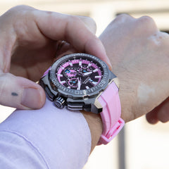 Festina Herrenuhr Swiss Made Chrono Bike - Rosé Kautschukarmband - F20725/2