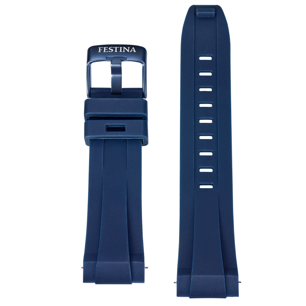 Festina Herrenuhr Swiss Made Chrono Bike - Blau Stahlarmband - F20729/1