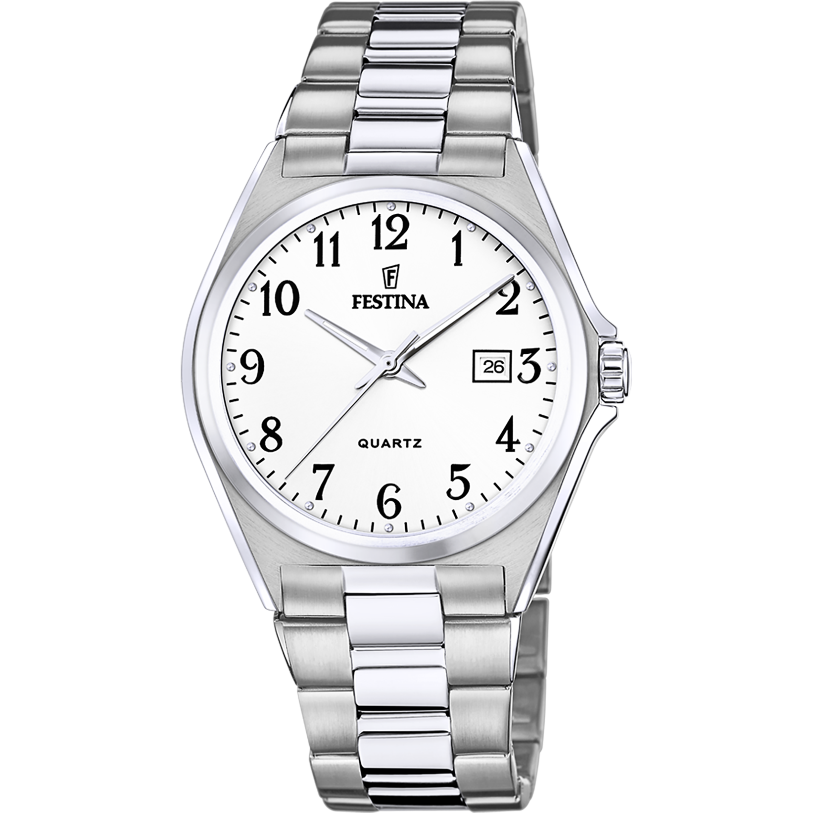 Festina Klassik  Herrenuhr mit Edelstahl Armband - F20552/1
