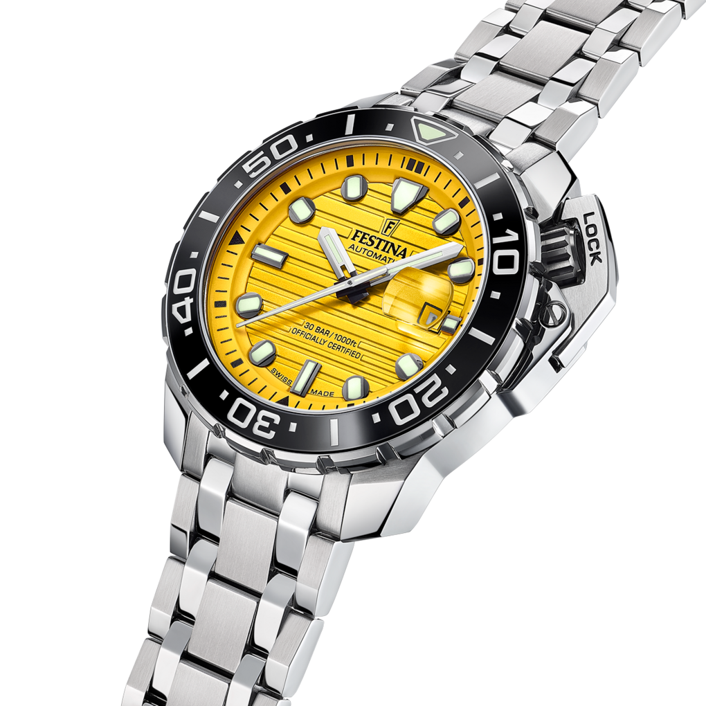 Festina Swiss Diver COSC Gelb Herrenuhr - F20043/1