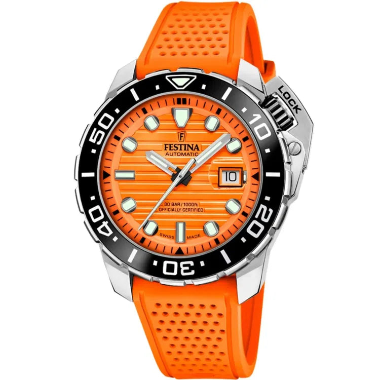Festina Swiss Diver COSC Orange Herrenuhr - F20043/3