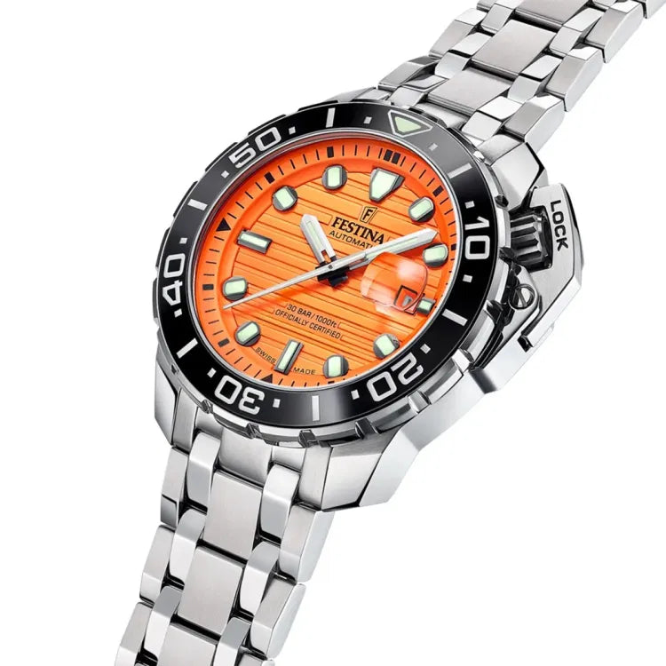 Festina Swiss Diver COSC Orange Herrenuhr - F20043/3