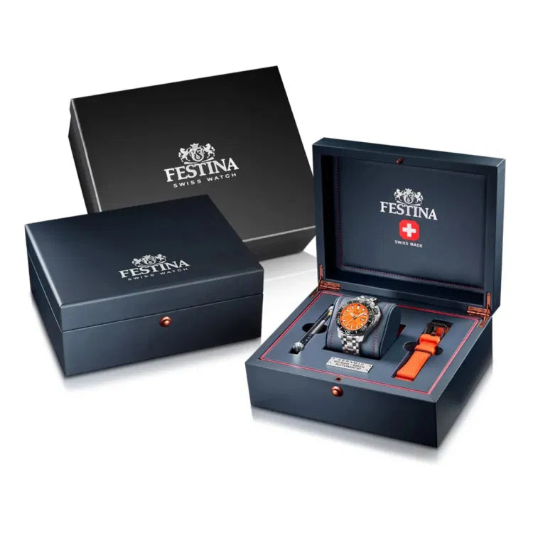 Festina Swiss Diver COSC Orange Herrenuhr - F20043/3