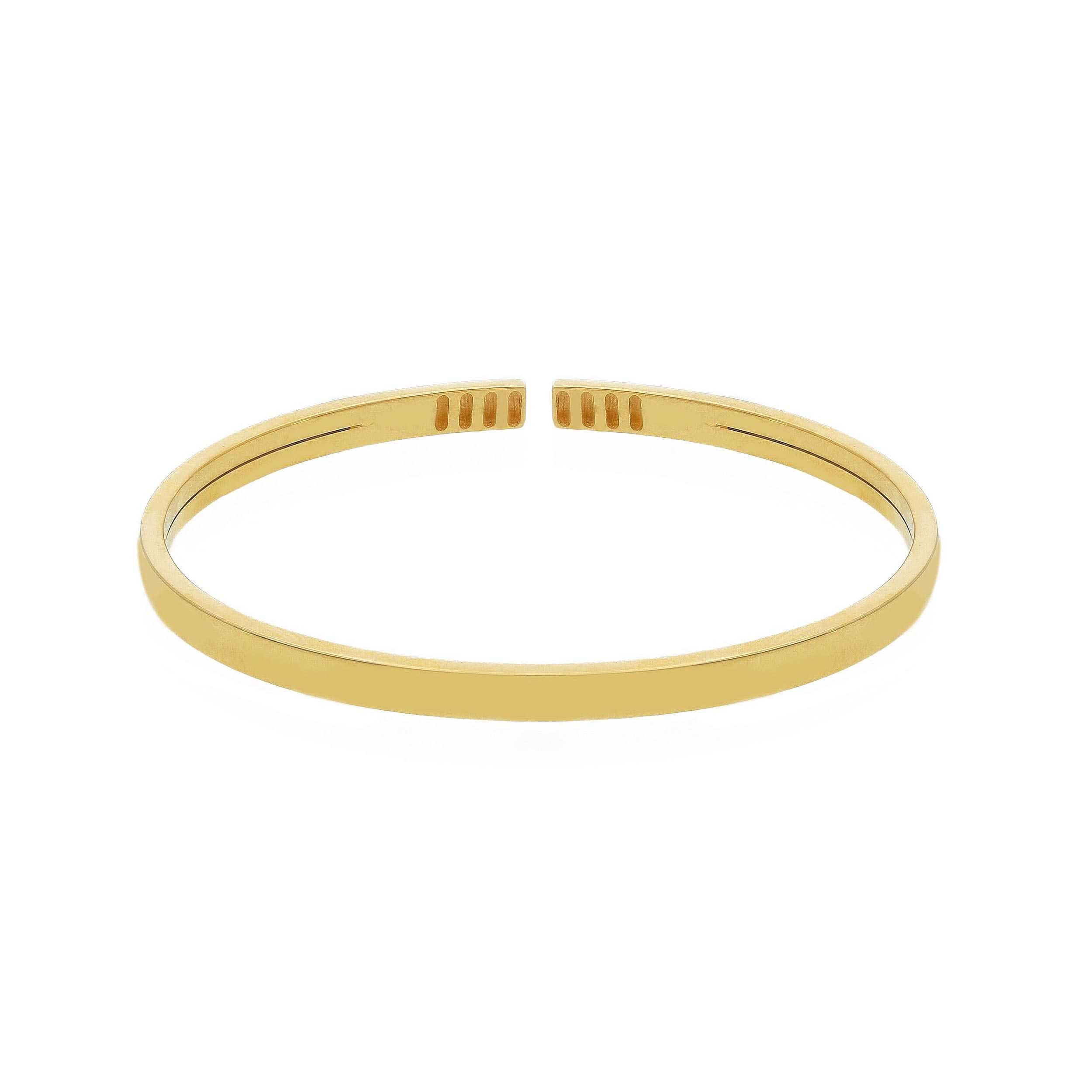 Flex-Armreif aus 18 Karat Gelbgold im klassischen Design - 289782