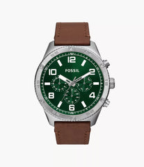 Fossil Brox Herrenuhr - Grün & Braun - BQ2801