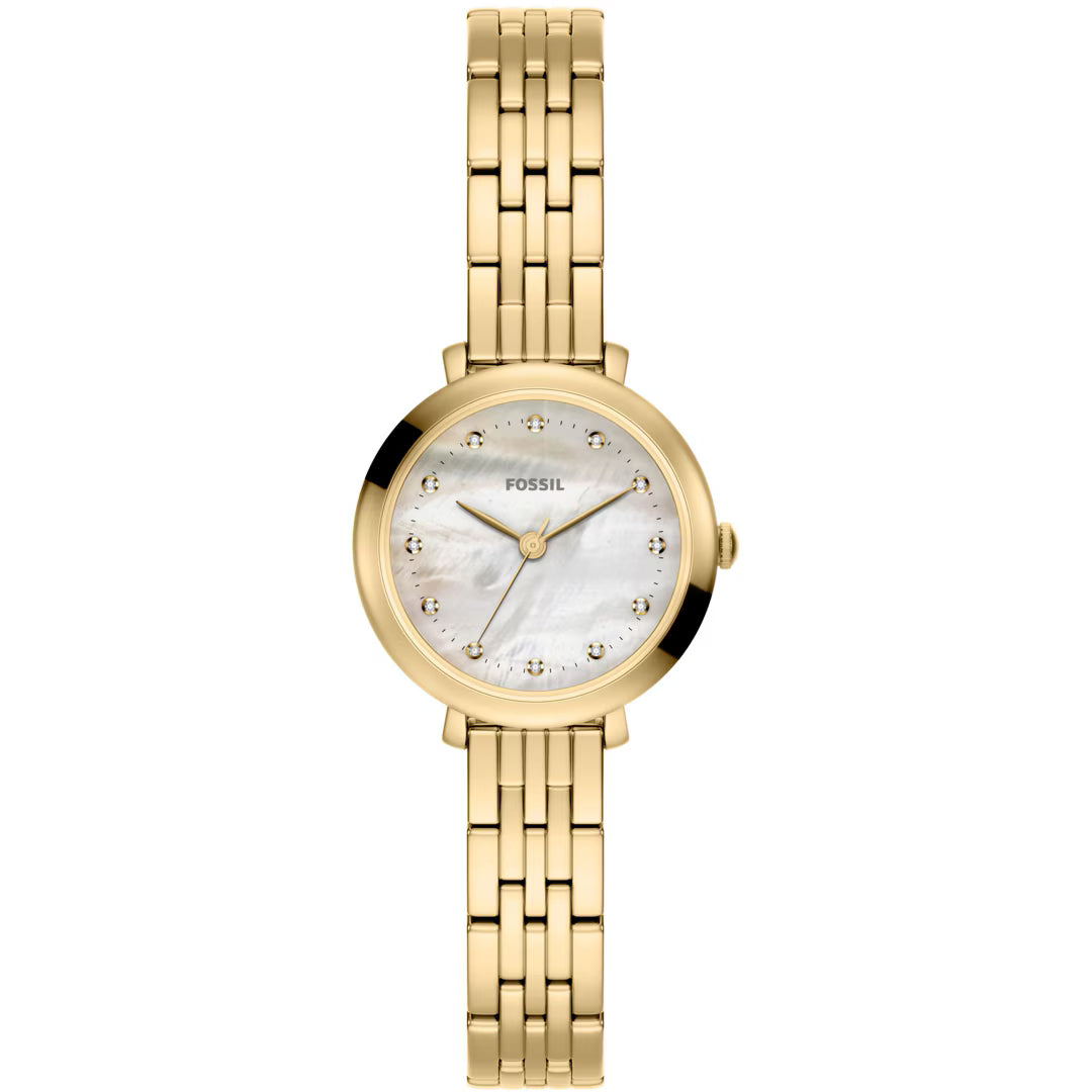 Fossil Heidi Damenuhr Gold Perlmutt 26 mm Edelstahl