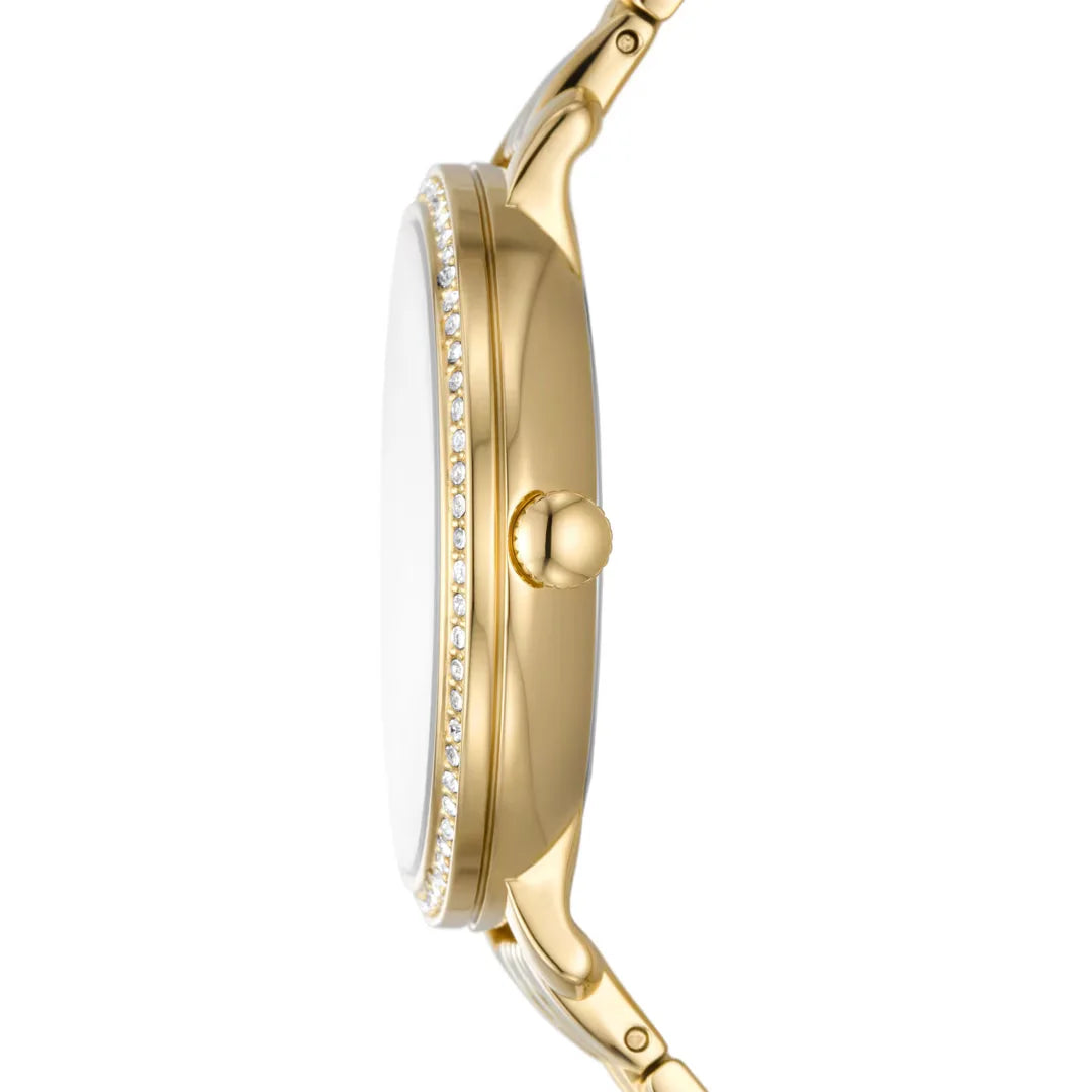 Fossil Jacqueline Quarz Damenuhr in Gold - ES5167