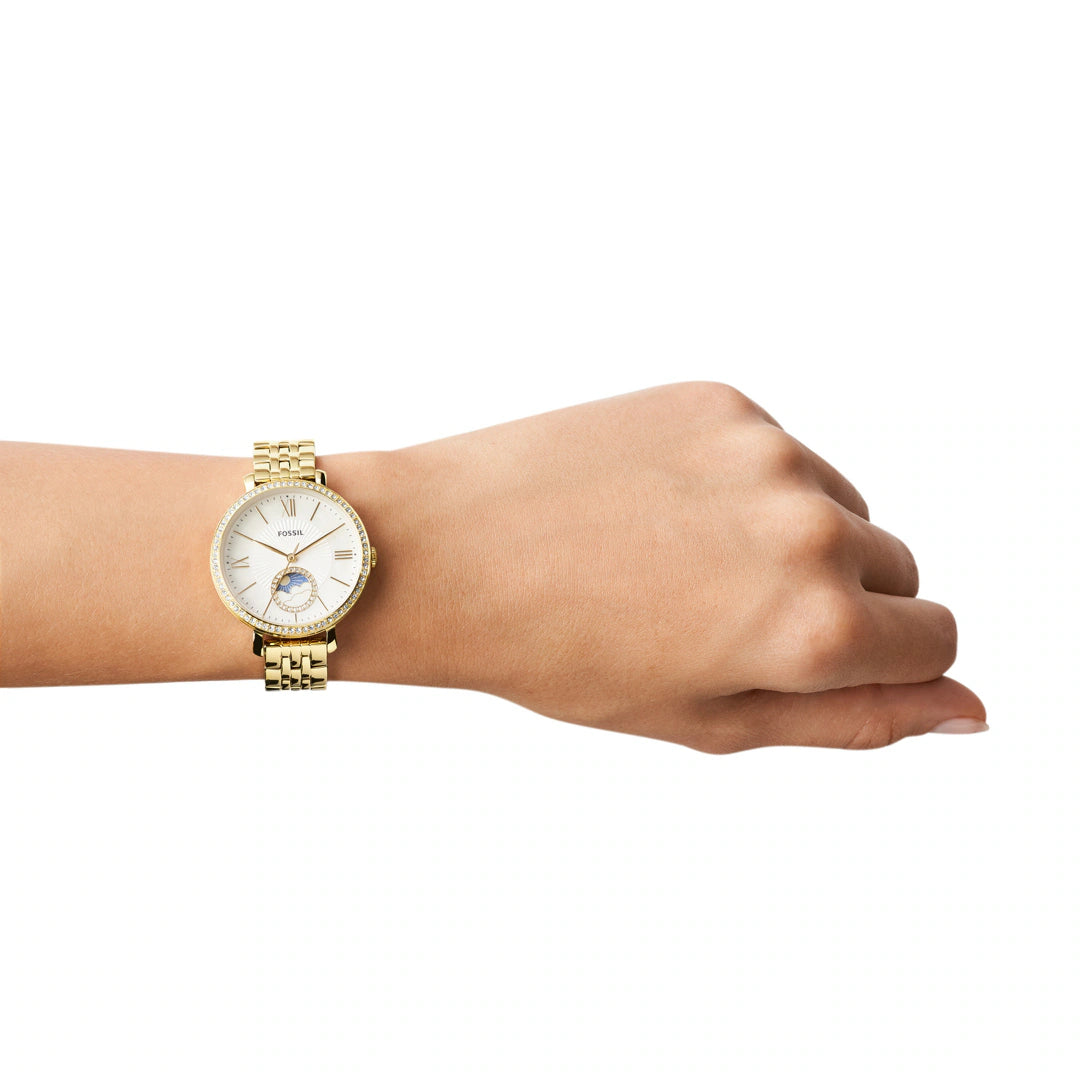 Fossil Jacqueline Quarz Damenuhr in Gold - ES5167