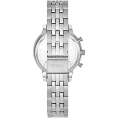 Fossil Neutra Chronograph Damenuhr - Edelstahl, Silber Zifferblatt - ES5217