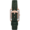 Fossil Raquel Quarz 23 MM Damenuhr in Rosegold/Grün aus Pro-Planet Leder mit Datum - ES5366