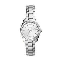 Fossil SCARLETTE Damenuhr Quarz Silber 32 mm Edelstahl - ES4317