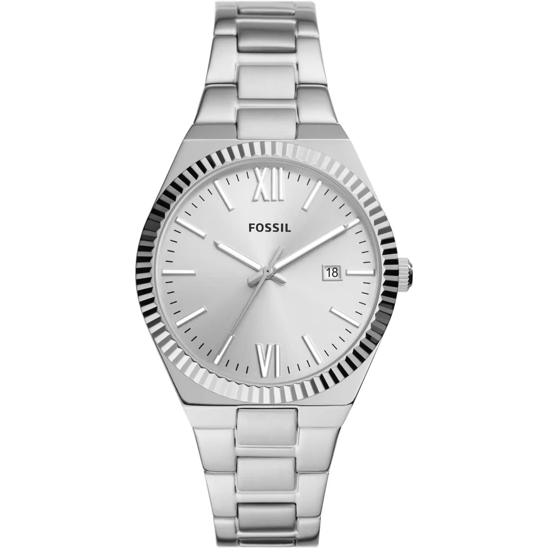 Fossil Scarlette Quarz Damenuhr in Silber - ES5300