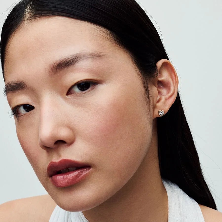 Funkelndes Erhabenes Herz Ohrringe - 268427C01