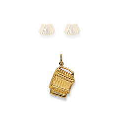 Gold-Anhänger Handharmonika 750 Gelbgold matt/poliert – 1156.07657/0001