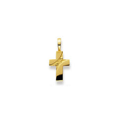 Gold-Classics Anhänger Kreuz 750 Gelbgold matt/poliert 15 x 10 mm - 1158.03346/0001