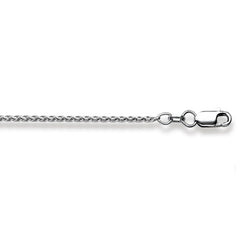 Gold-Classics Collier 750 Weissgold Zopf Karabiner 1.6 mm - 1235.02434/4001