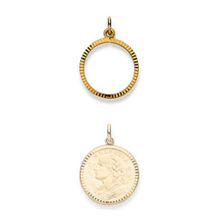 Gold-Classics Münzfassung aus 750 Gelbgold - 1153.06040/2101