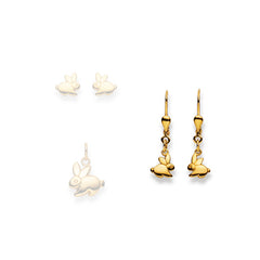 Gold-Classics Ohrhänger Gold 750 Gelbgold – Hase Motiv - 1169.02255/0005