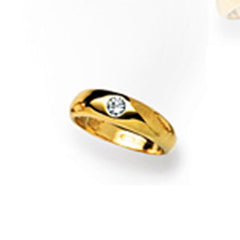 Gold-Classics Taufring 750 Gelbgold mit Brillant 0.02 ct H SI - 1189.02023/0006 