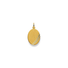 Gold-Plakette 750 Gelbgold matt/poliert – 1155.06205/0002